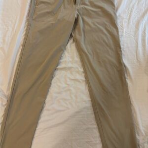 Lululemon ABC Slim Fit 5 Pocket Warpstreme Men's Tan Chinos 33x34